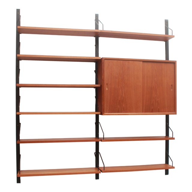 Vintage Wall Unit in Teak by Poul Cadovius, 1965 For Sale