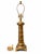 Metal Vintage Brass Column Table Lamp 29” – Ornate Spiral Laurel Leaf Detail & Classical Style For Sale - Image 7 of 7
