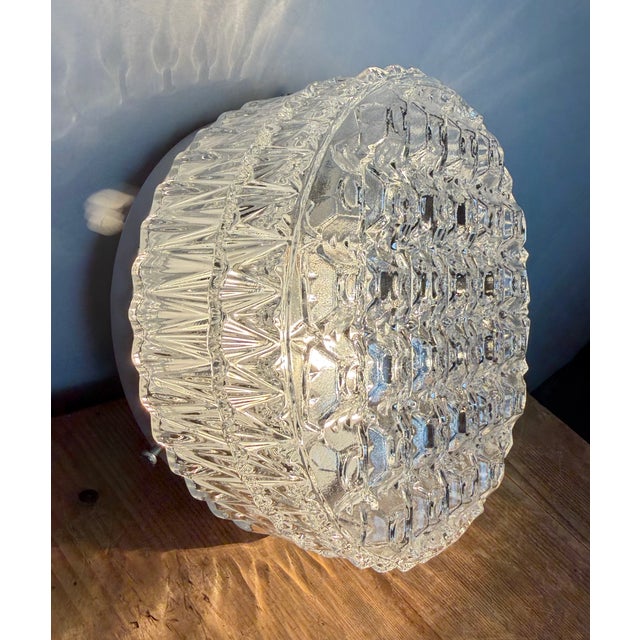 Vintage Glass Wall Light, 1970s For Sale - Image 13 of 16