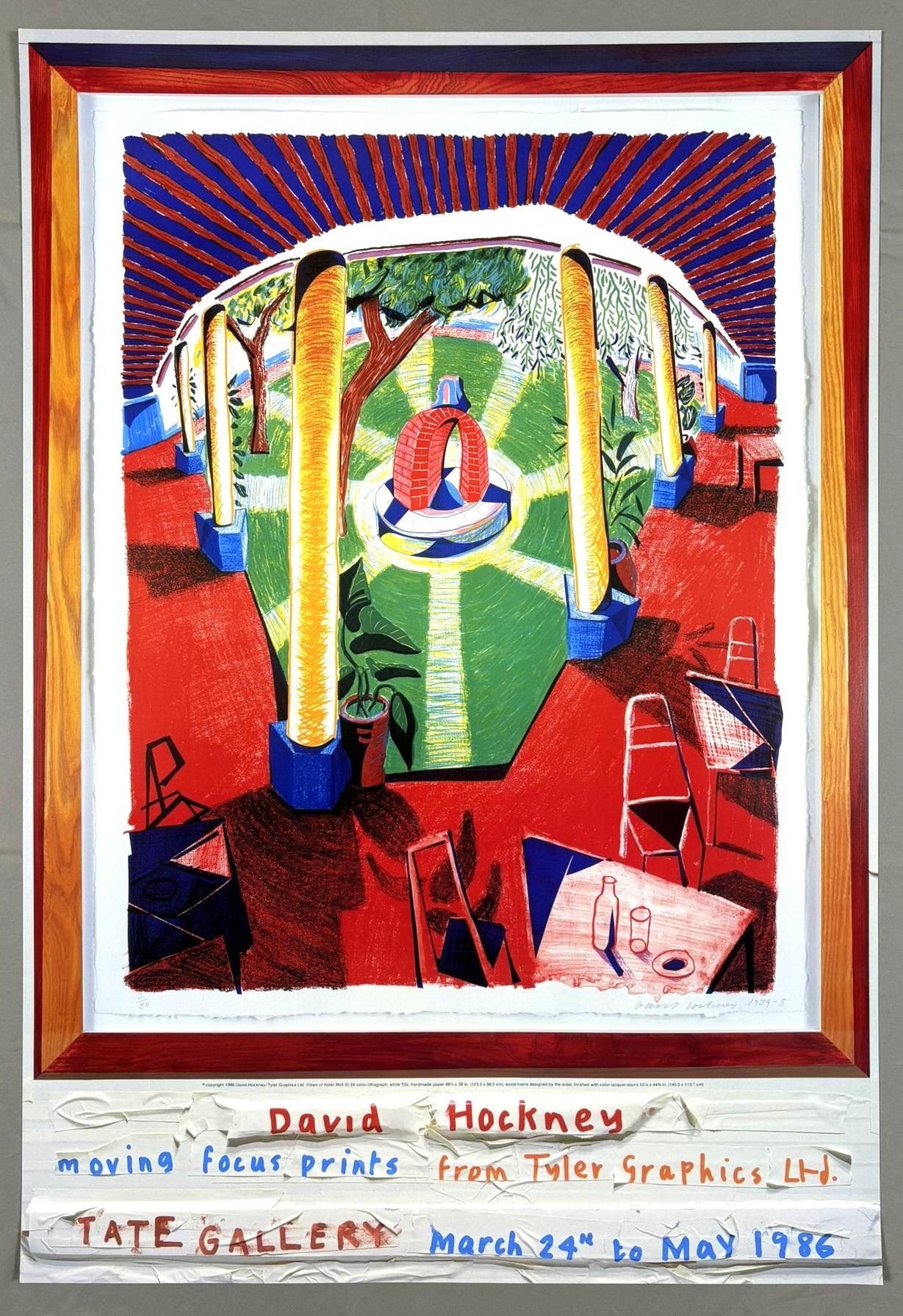 David Hockney Views of Hotel Well III (Moving Focus Prints