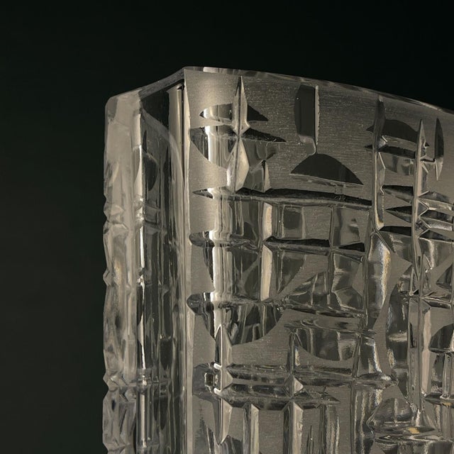 Crystal Vase by Kristall Krisla, Italy, 1960s For Sale - Image 8 of 16