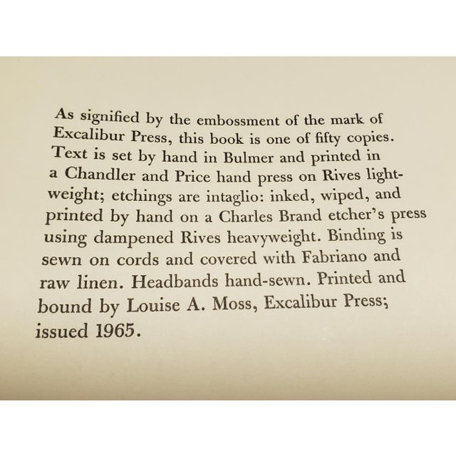 "Continents of Vapor: A Collection of Twenty-One Poems and Eight Etchings" Book (1965) For Sale - Image 12 of 13