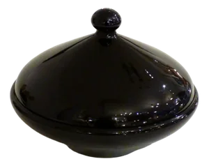 Great Boom Cup Box in Black Glass, Belgium
