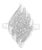 .925 Sterling Silver ¾ Cttw Round and Baguette Cut Diamond Stair-Stepped Cluster Waterfall Cocktail Ring (I-J Color, I2-I3 Clarity) - Size 7 For Sale