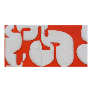 Cecil Touchon Acrylic over Paper on Canvas Titled: PDP 1419 2024 40 x 80 2024