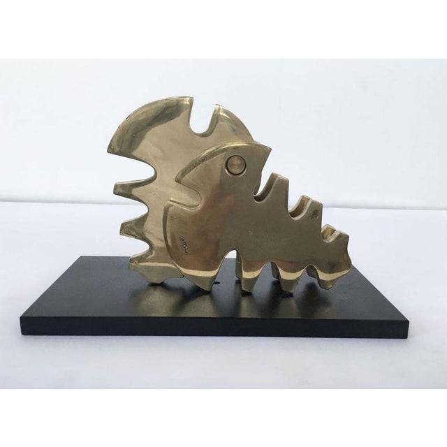 Painted Metal Abstract Life Sculpture, 1980 For Sale - Image 10 of 16