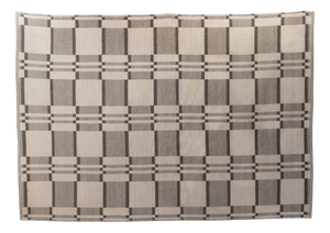 Large Chequered Swedish Kilim, 1960s