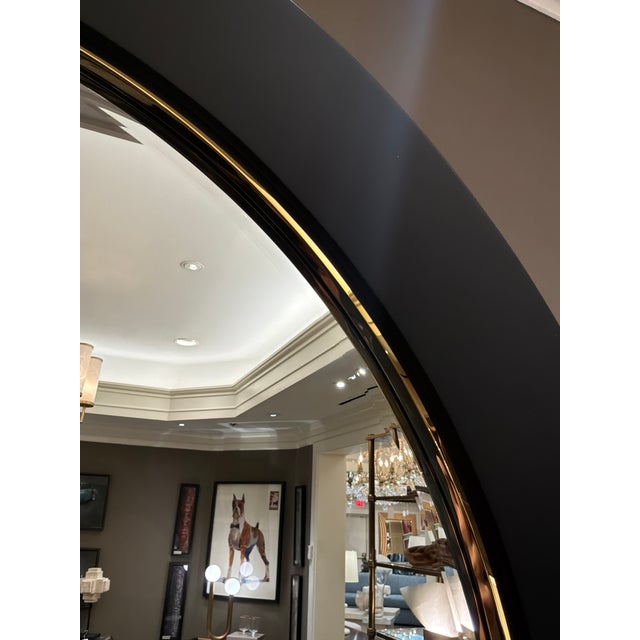 Modern John Richard Round Noir Mirror For Sale - Image 3 of 4