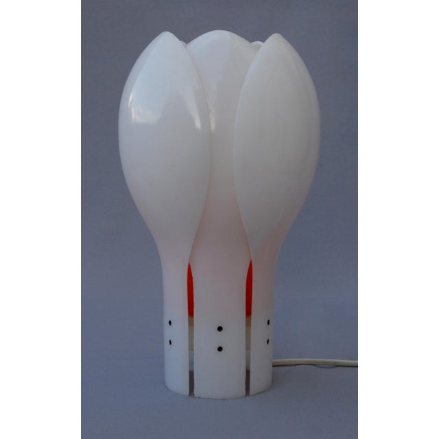 Plastic Tulip Table Lamp by Yngve Ekström for Pileprodukter, Sweden, 1970s For Sale - Image 7 of 13