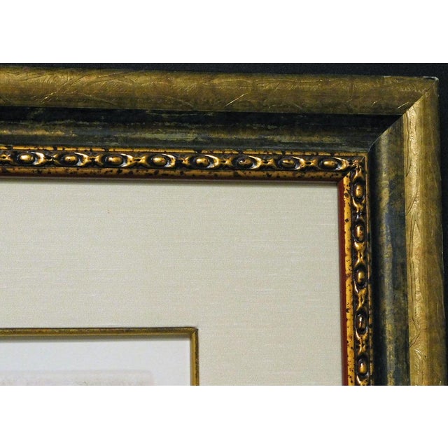 1990s Pissarro, Claude "Auxerre Cathedral River Banks"H.Signed Artwork Custom Framed For Sale - Image 5 of 6