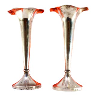 Plain Silver Jugs with Wavy Edges For Sale