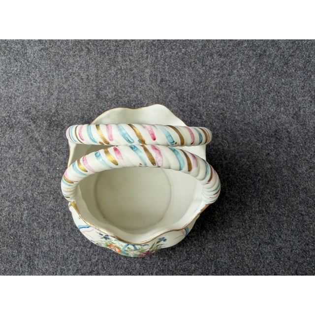 Antique Royal Rudolstadt Bisque Basket For Sale - Image 12 of 13