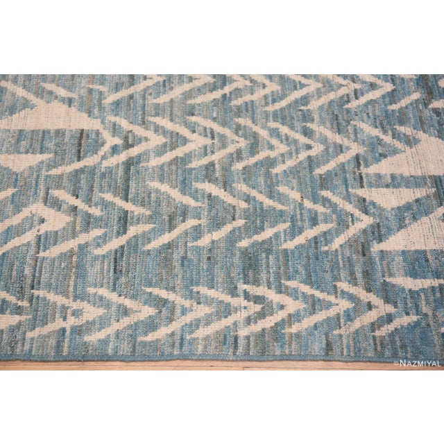 Early 21st Century Nazmiyal Collection Modern Tribal Geometric Hallway Runner Rug For Sale - Image 5 of 7