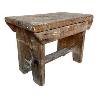 Antique French Hand Crafted Milking Stool For Sale