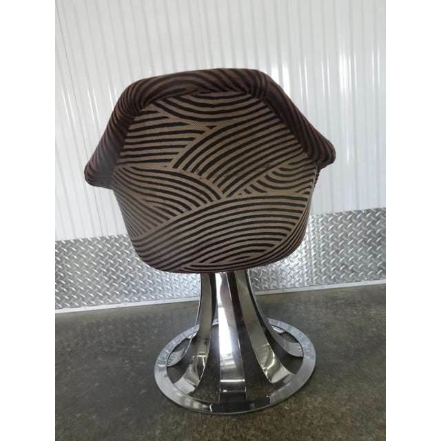 Russell Woodard 1970's Mod Woodard Style Tulip Office Chair For Sale - Image 4 of 9