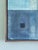 Contemporary 'Geometric Collage in Blues' Original Abstract Mixed Media Painting by British Artist Dave Boyd, Framed For Sale - Image 6 of 10