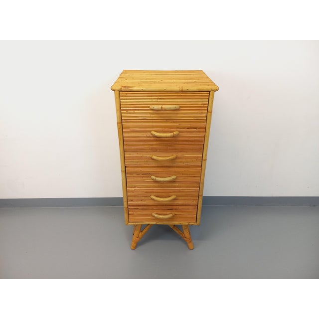 Vintage Rattan Chest of Drawers, 1970s For Sale - Image 12 of 15