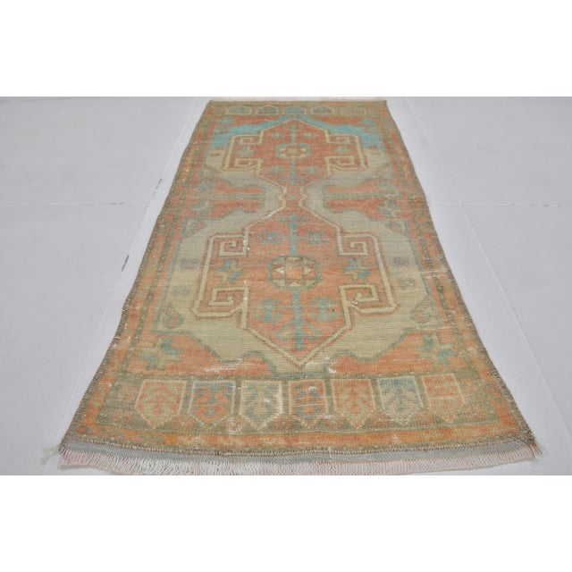 Textile 1960s Small Oushak Anatolian Carpet For Sale - Image 7 of 10