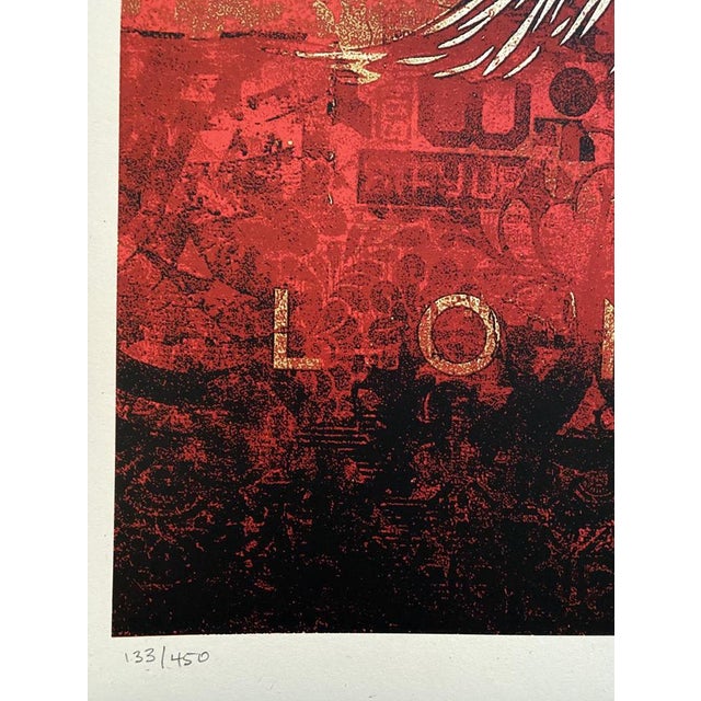 Modern Shepard Fairey (Obey), Tom Dula (Black), Signed Screenprint For Sale - Image 3 of 5