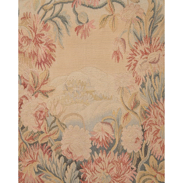 Pair of Louis XV Giltwood Armchairs with Tapestry Upholstery, Rococo Style, France, 19th Century For Sale - Image 10 of 12