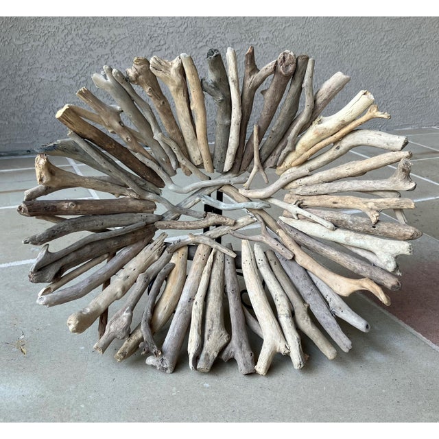 Late 20th-Century Adirondack-Inspired Branch & Twig Works Centerpiece Pedestal Bowl For Sale - Image 14 of 18