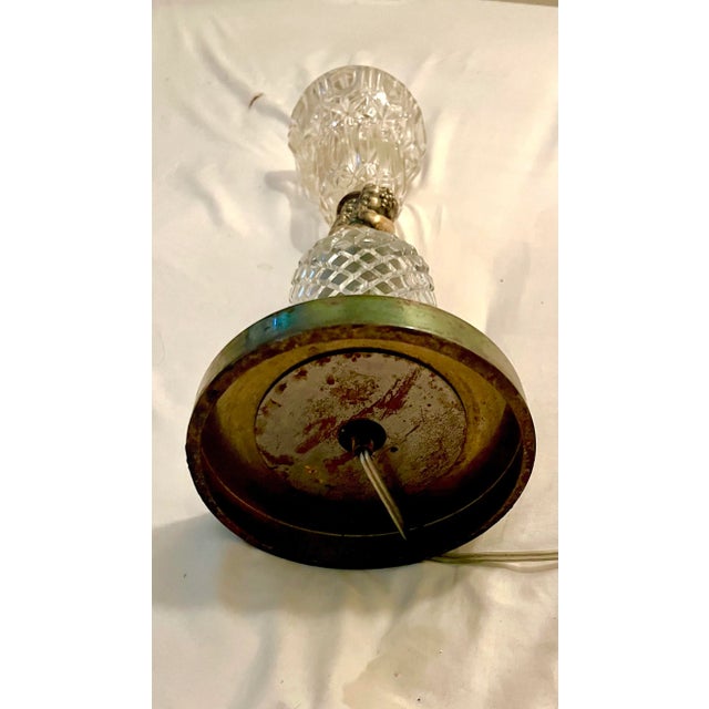 Pair of 1940s Hollywood Regency Cherub Waterford Lamps No Labels, Appraised as Stiffel Circa 1940’s. For Sale - Image 11 of 12