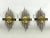 Mid-Century Gilded Metal Sconces, Italy, 1950s, Set of 3 For Sale - Image 12 of 12