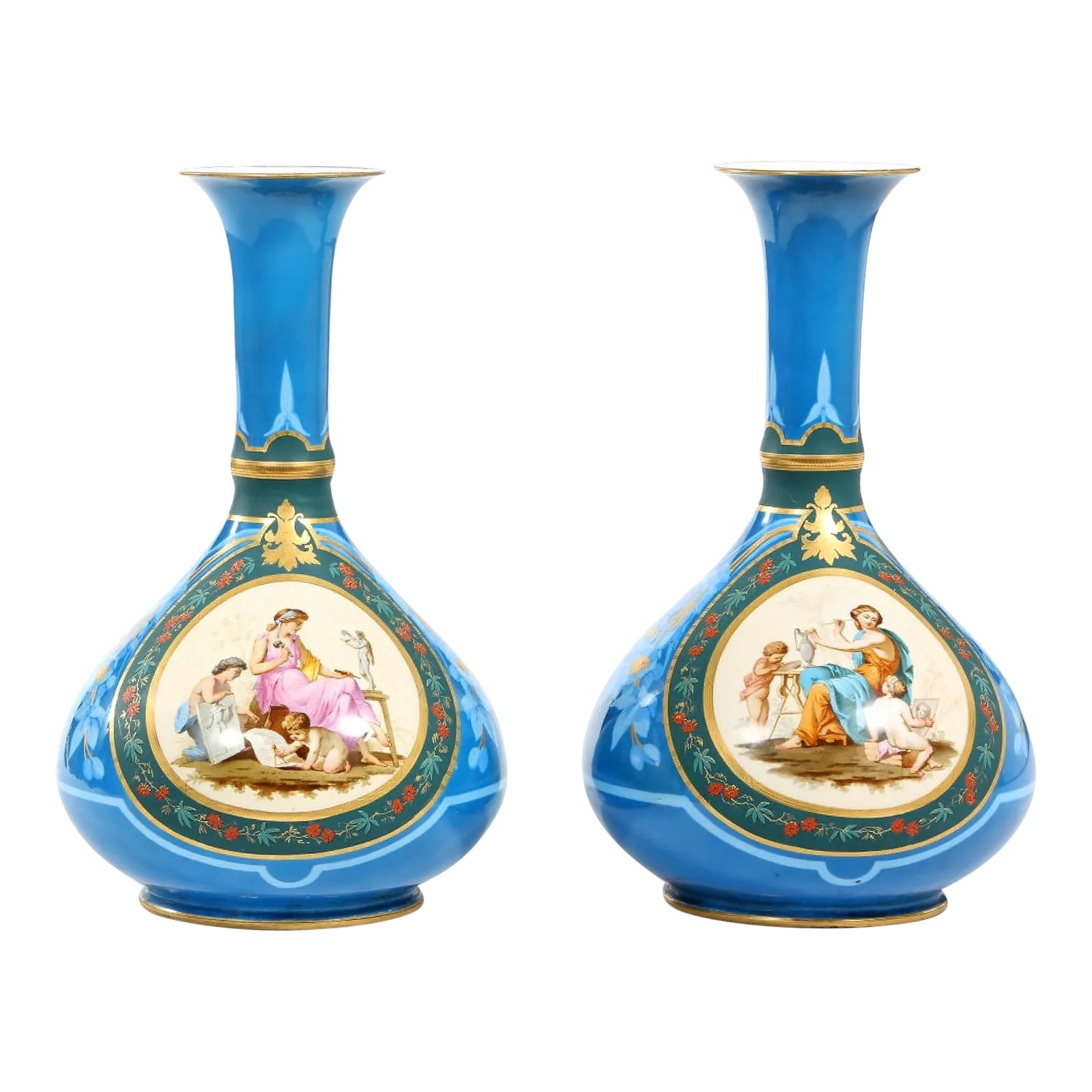 Early 20th Century / Old Paris Porcelain Vases a Pair Chairish