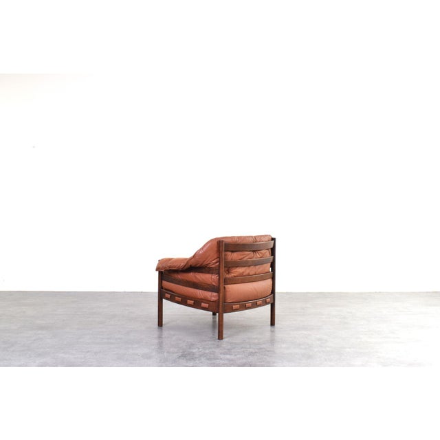 Mid-Century Oak & Leather Armchair by Arne Norell for Coja, 1960s For Sale - Image 6 of 13