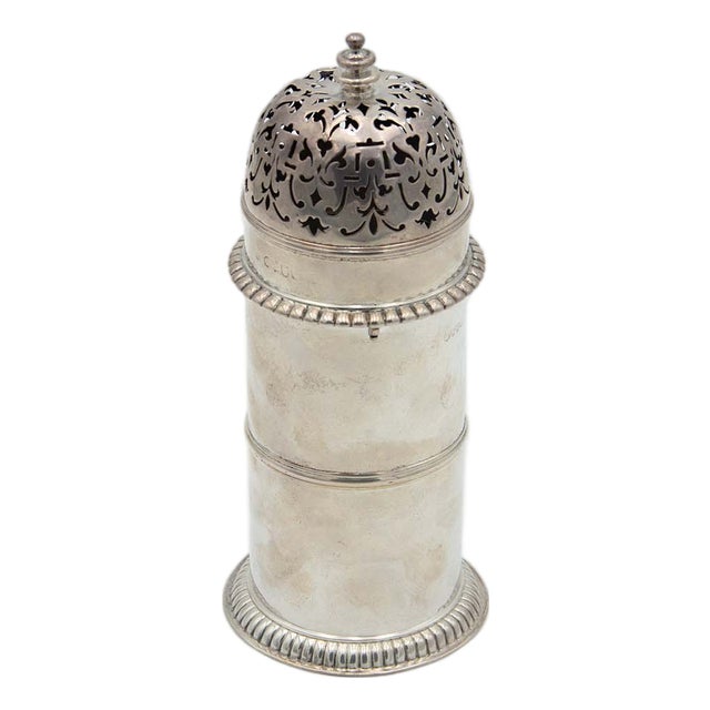 Silver Sprinkler with Reliefs For Sale