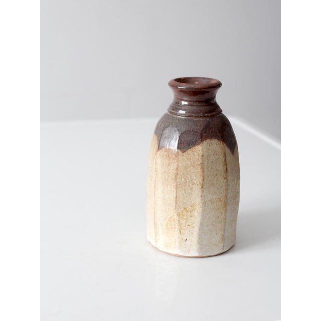 Vintage Handmade Studio Pottery Vase For Sale - Image 11 of 12
