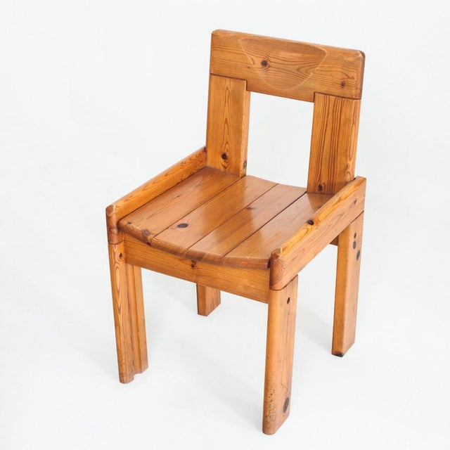 Wood Vintage Pine Chairs attributed to Silvio Coppola for Fratelli Montin, Italy, 1970s, Set of 4 For Sale - Image 7 of 16
