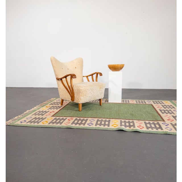 Sculptural Turned Pine Bowl by Oscar Johansson, Sweden For Sale - Image 3 of 8