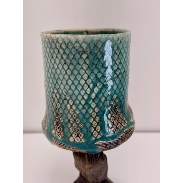 Gothic Vintage Richard Marshall Talon Pottery Goblet For Sale - Image 3 of 8