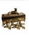 Brass Vintage Ornate Brass Reclining Jaguar Dinner Napkin Holders ~ Set of 12 For Sale - Image 8 of 8