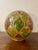 1900 - 1909 Antique Hand Painted Camel Bladder Lamp Shade Diffuser Folk Art c.1900 For Sale - Image 5 of 7