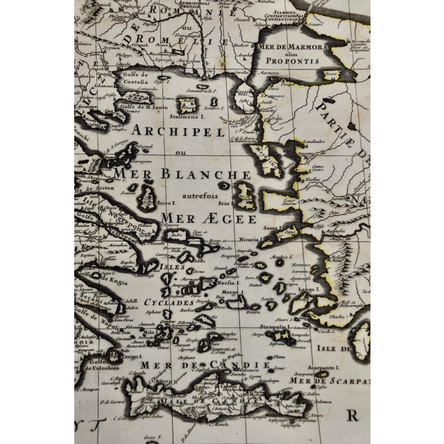 Southern & Eastern Europe: A Large 17th C. Hand-Colored Map by Sanson & Jaillot, 1692 For Sale In San Francisco - Image 6 of 6