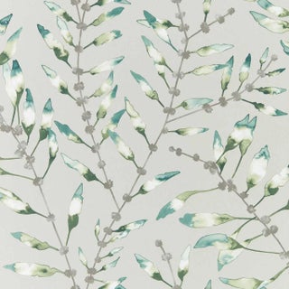 Harlequin Chaconia Wallpaper in Emerald/Lime For Sale