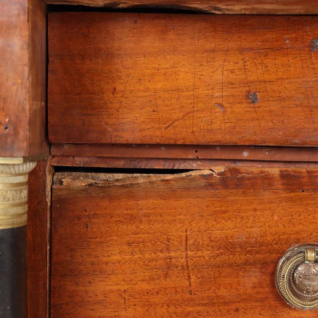 Brown Empire Chest of Drawers in Walnut For Sale - Image 8 of 14
