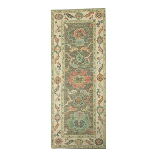 Turkish Oushak Rug 2'6" x 6'3" #20258 For Sale