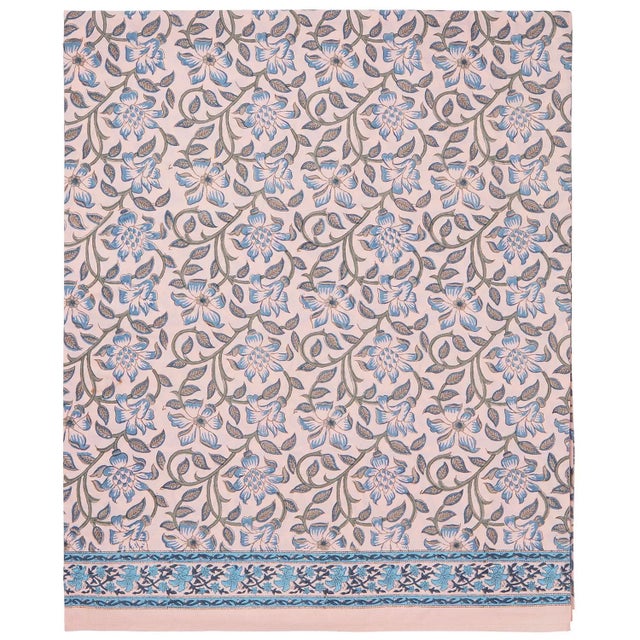 Not Yet Made - Made To Order Naaz Twin Bed Dusty Pink Fitted Sheet For Sale - Image 5 of 6