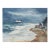 Contemporary Coastal Ocean Beach Ferry Watercolor Painting For Sale