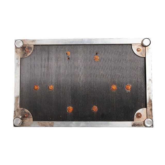 Silver Early 20th Century French Art Déco Metal Desk Tidy With Woman Horseriding, Pen Holder and a Pair of Inkwells For Sale - Image 8 of 8