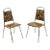 1970s Vintage Children's Small Mid Century Tubular Metal Side Chairs - a Pair For Sale
