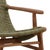 Green Faux Rope & Teak Side Chair For Sale In Los Angeles - Image 6 of 6