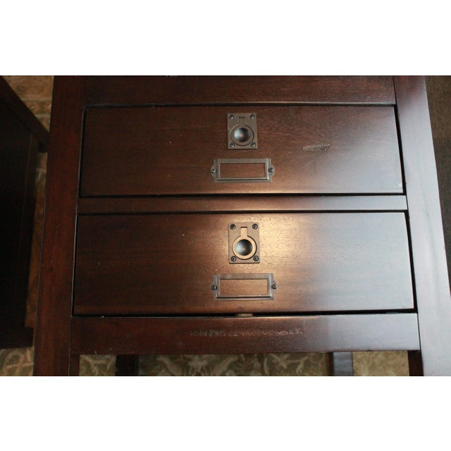 Campaign Style Pottery Barn Rhys End Tables a Pair Chairish