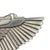 Art Deco 1920s Art Deco Egyptian Revival Goddess Isis 2.5" 800 Silver Brooch For Sale - Image 3 of 6