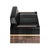 Art Deco "Calamità" Club Chair With Walnut, Stainless Steel and Bronze Details For Sale - Image 3 of 4