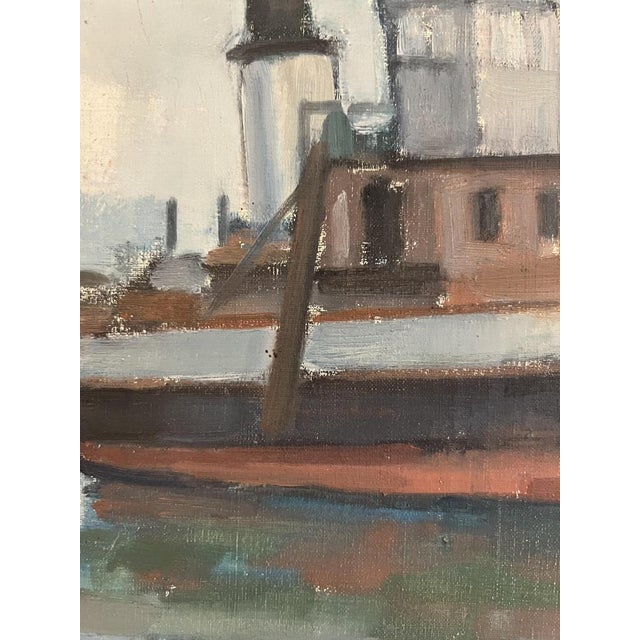 1920s Georges Henri Chapot, Navire sur les flots, 1921, Oil on Canvas, Framed For Sale - Image 5 of 11