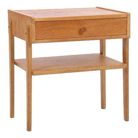 Mid-Century Oak Nightstand, 1960s For Sale